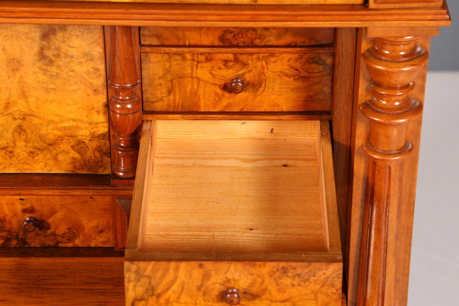 Wunderschöner Gründerzeit Sekretär Vertiko Highboard Louis Philippe Kommode um 1880