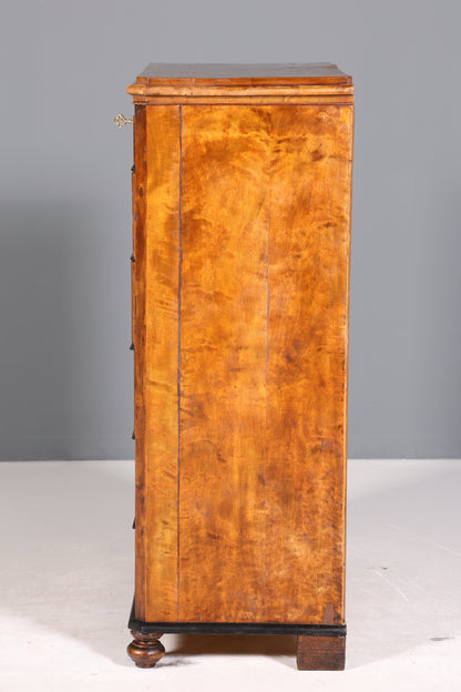 Wunderschöne Louis Philippe Kommode Gründerzeit Vertiko Schubladen Kommode um 1880