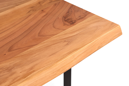 Traumhafter Nussbaum Tisch 200cm-100cm Esszimmer Tisch Baumkanten Platte Massiv Holz Küchentisch