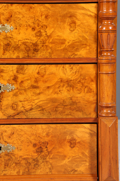 Wunderschöner Gründerzeit Sekretär Vertiko Highboard Louis Philippe Kommode um 1880