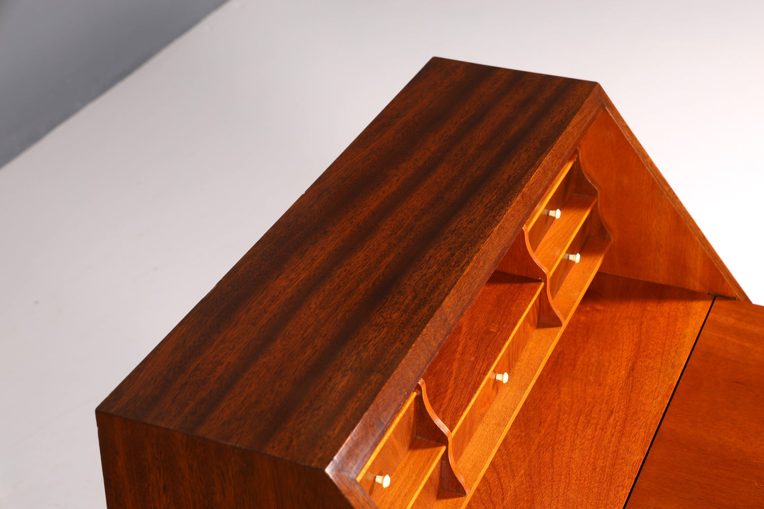 Secrétaire élégant de style anglais, commode de bureau, bureau d&