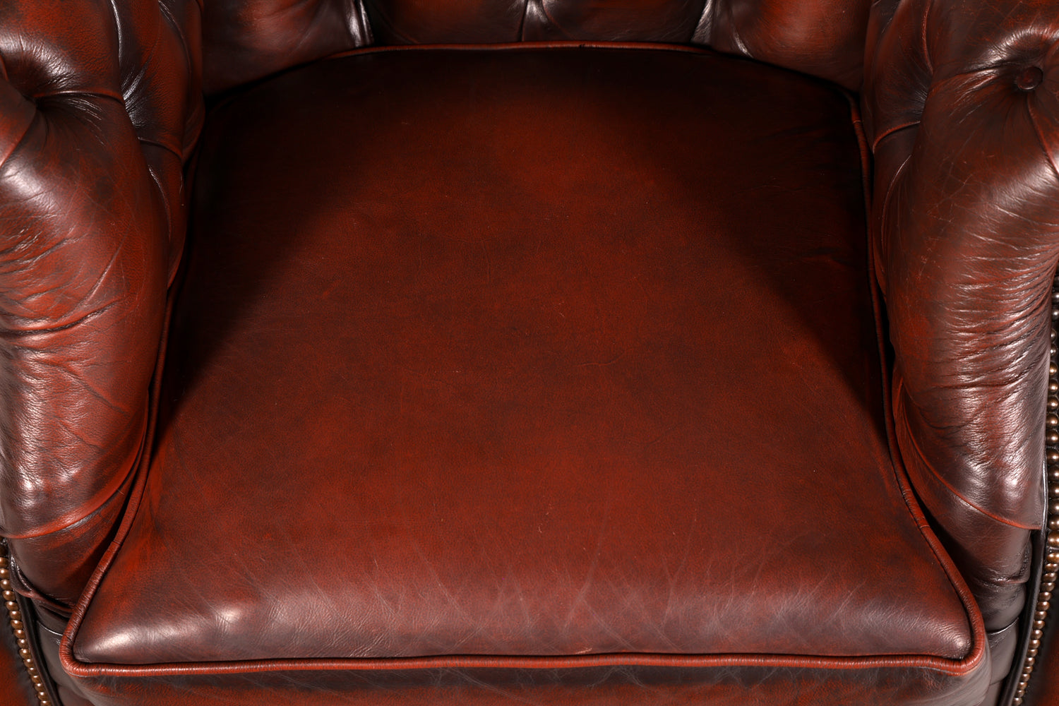 Wunderschöner Original Chesterfield Centurion Sessel Englischer Armlehnsessel Echt Leder Herrensessel Vintage 2 von 2