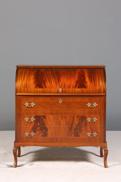 Stilvoller Rollladensekretär im Barock Stil Büro Kommode Sekretär Schreibkommode Schreibtisch