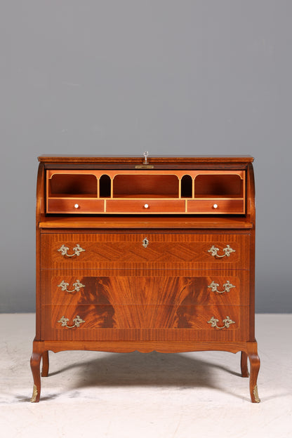 Stilvoller Rollladensekretär im Barock Stil Büro Kommode Sekretär Schreibkommode Schreibtisch