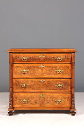 Traumhafte Gründerzeit Kommode Louis Philippe Nussbaum Schubladen Kommode Sideboard um 1880