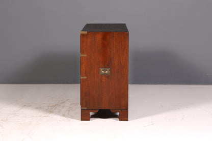 Traumhaftes Maritimes Sideboard Englische Military Chest Schiffskommode Antik Schrank Kolonial Vintage