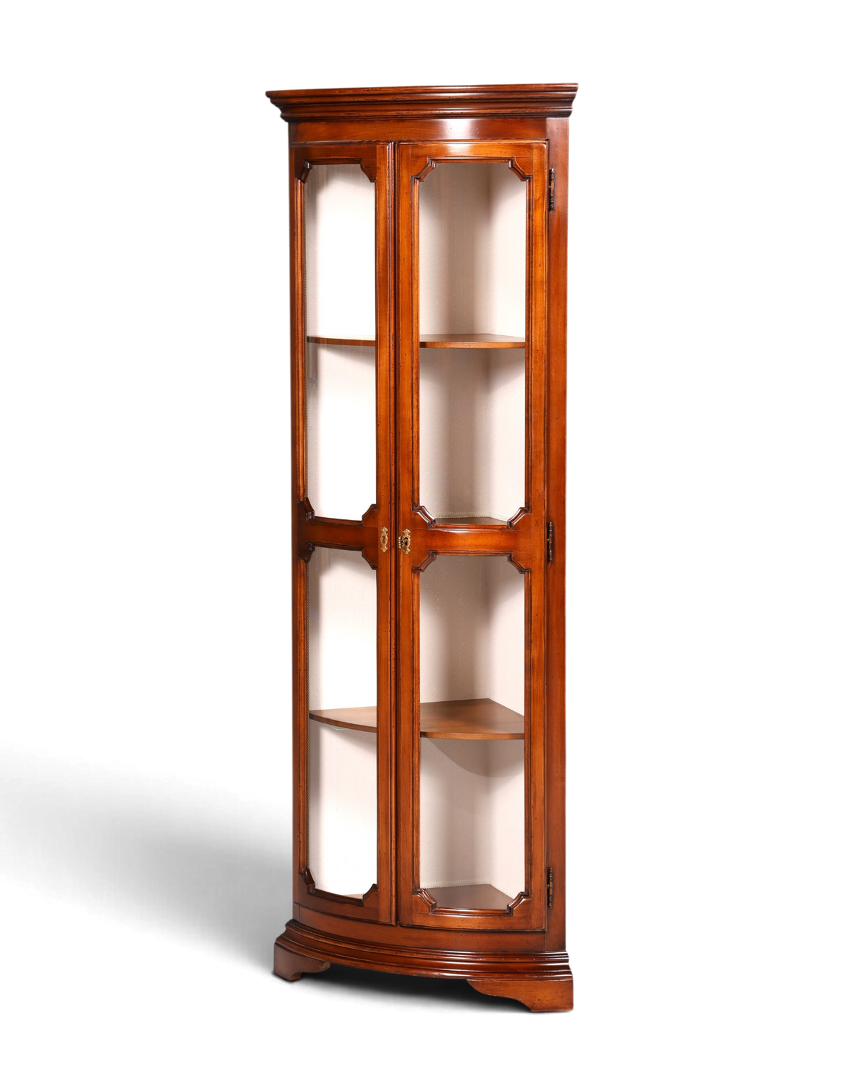 Wunderschöne Original Selva Eckvitrine Antik Stil Vitrine Schrank Geschirrschrank Glasvitrine