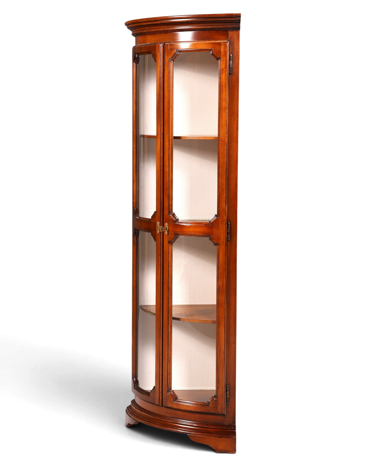 Wunderschöne Original Selva Eckvitrine Antik Stil Vitrine Schrank Geschirrschrank Glasvitrine