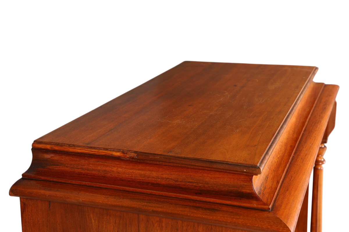 Stilvoller Gründerzeit Sekretär Vertiko Nussbaum Highboard Louis Philippe Kommode Sekretär Schrank um 1880