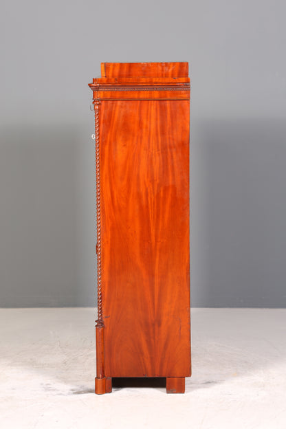 Stilvoller Louis Philippe Sekretär um 1880 Kommode Antik Biedermeier Stil Bürokommode