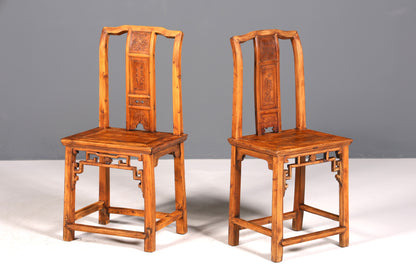 Belle chaise chinoise, chaise en bois chinoise, chaise secrétaire asiatique ancienne