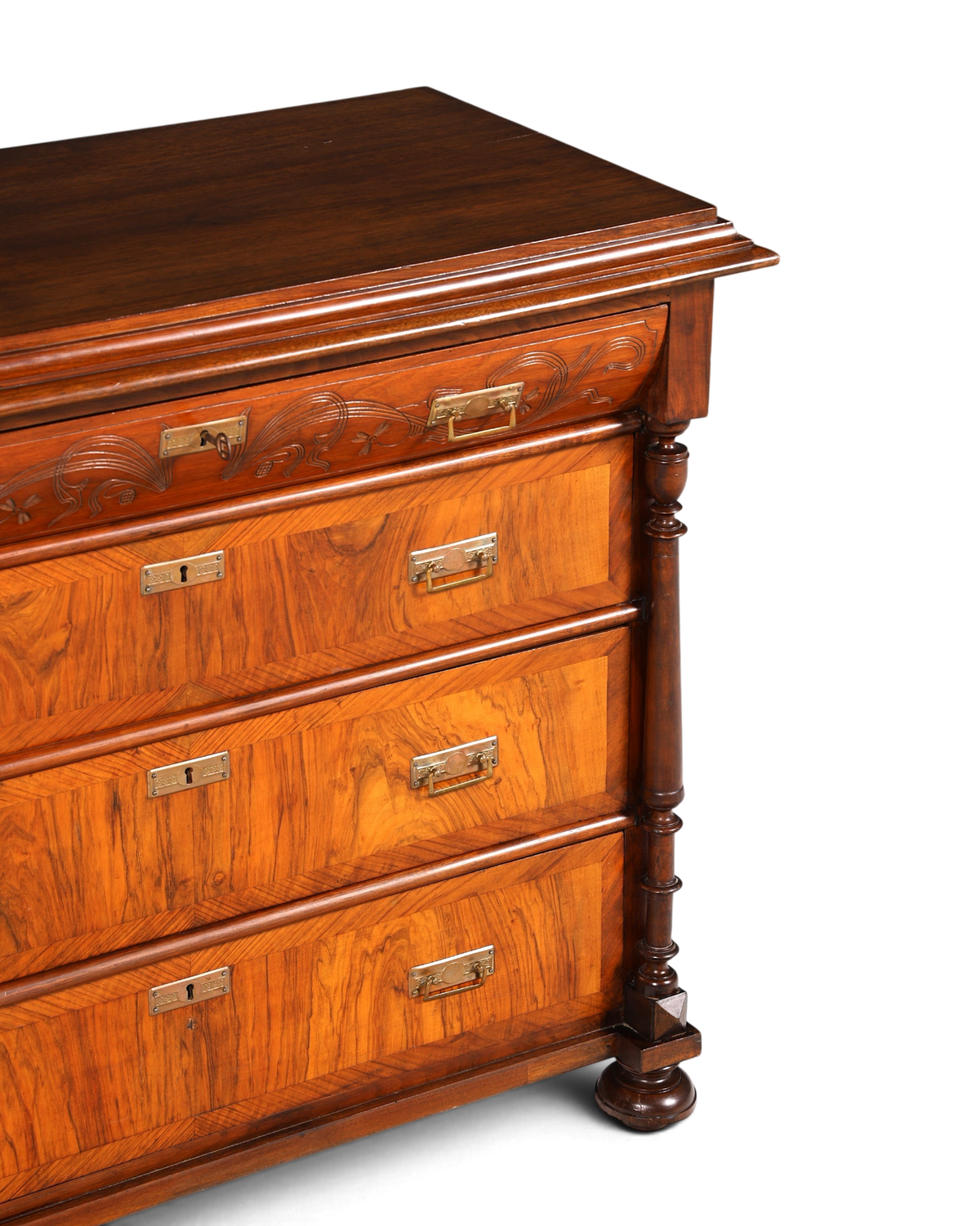 Wunderschöne Gründerzeit Kommode Louis Philippe Antik Sideboard Schubladenkommode Wäschekommode 1890