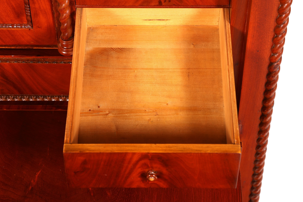 Stilvoller Louis Philippe Sekretär um 1880 Kommode Antik Biedermeier Stil Bürokommode