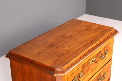 Wunderschöne Gründerzeit Kommode Louis Philippe Nussbaum Schubladenkommode Sideboard um 1880