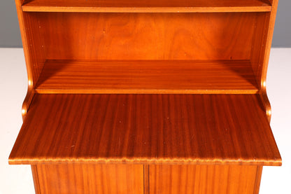 Wunderschöner Mid Century Schrank Bücherregal Vintage Sekretär Highboard Holz Regal 60s