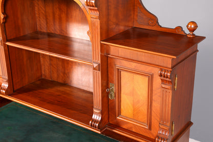 Traumhafter Gründerzeit Schreibtisch mit Aufsatz Jugendstil Bürotisch Massivholz um 1900
