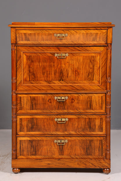 Wunderschöner Gründerzeit Sekretär Kommode Jugendstil Schubladenkommode Antik Vertiko Vintage