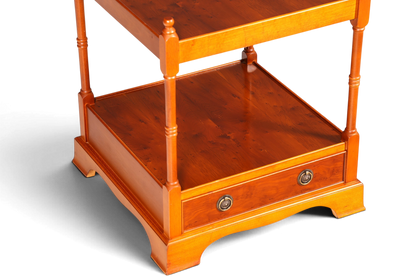 Traumhafter Englischer Antik Couchtisch Beistelltisch Regency Stil Ablagetisch Massivholz