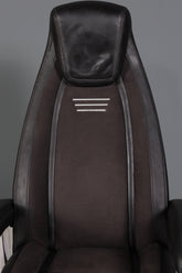 Edler Designer Sessel mit Hocker "Recaro" echt Leder Relax Armlehnsessel Fussablage