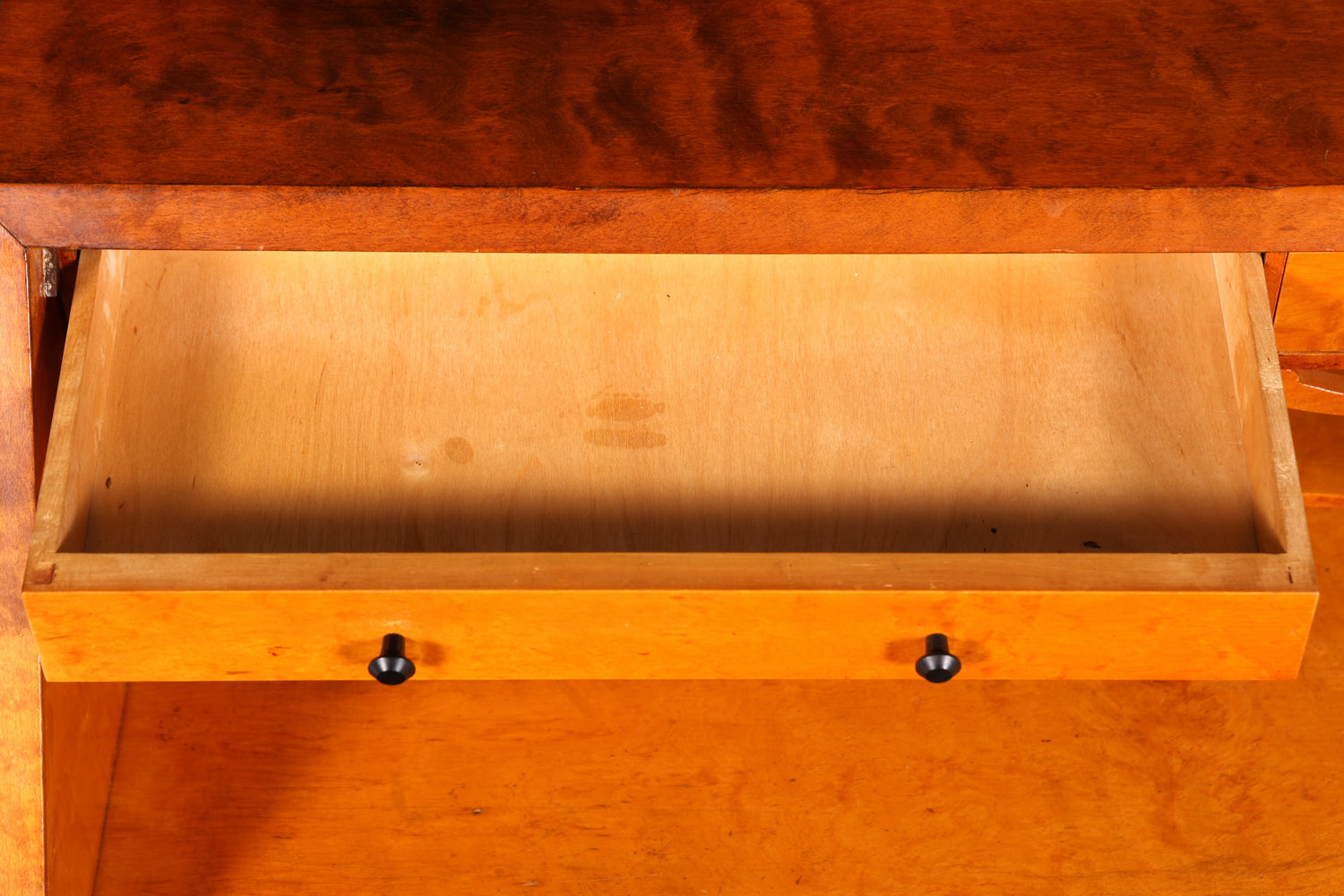 Magnifique secrétaire datant des années 1930, en bois de cerisier, commode de bureau.