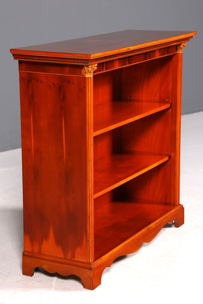 Magnifique bibliothèque ancienne anglaise en if, étagère à livres, rangement pour livres, années 1960