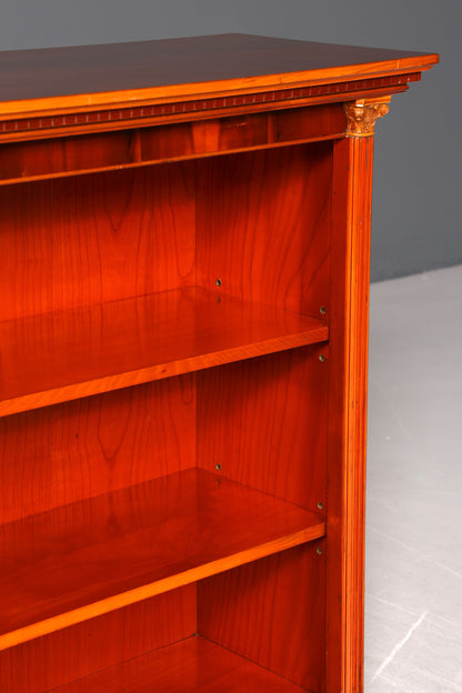 Magnifique bibliothèque ancienne anglaise en if, étagère à livres, rangement pour livres, années 1960