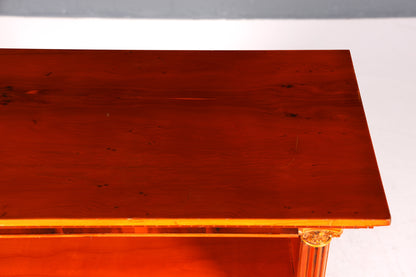 Magnifique bibliothèque ancienne anglaise en if, étagère à livres, rangement pour livres, années 1960