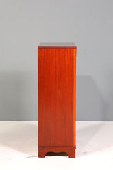 Stilvoller Sekretär im Englischen Stil Büro Vertiko Kommode Mahagoni Schreibkommode