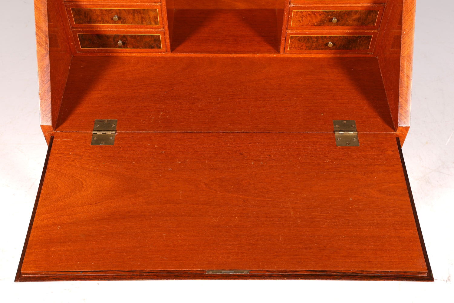 Magnifique secrétaire de style baroque, commode de bureau, bureau à écrire