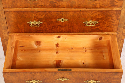 Stilvolle Gründerzeit Kommode Louis Philippe Nussbaum Sideboard um 1880 Antik Schubladenkommode