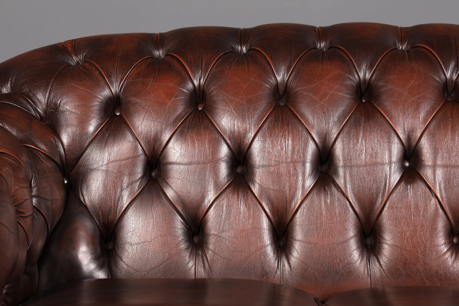 Wunderschönes Original Chesterfield Centurion Sofa 3-Sitzer Echt Leder Couch Englisch Ledersofa Vintage