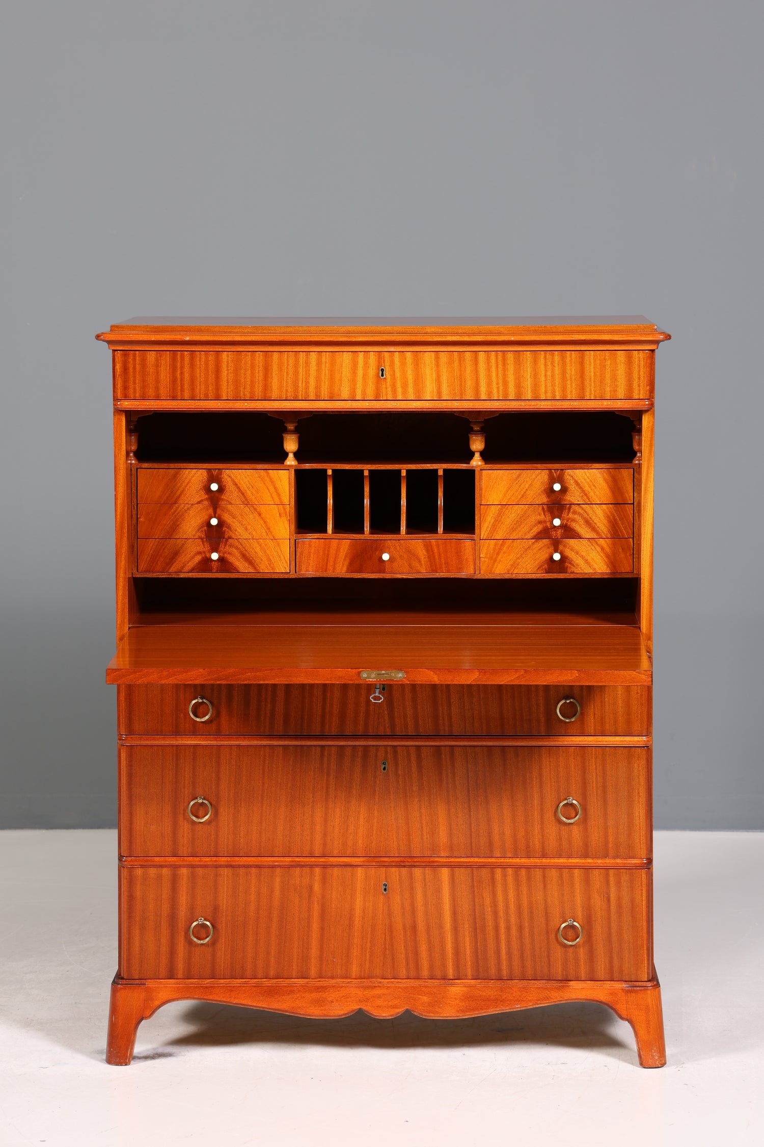 Wunderschöner Sekretär im Antik Stil Büro Kommode Art Deco Stil 50s Vertiko Schreibkommode Kommode