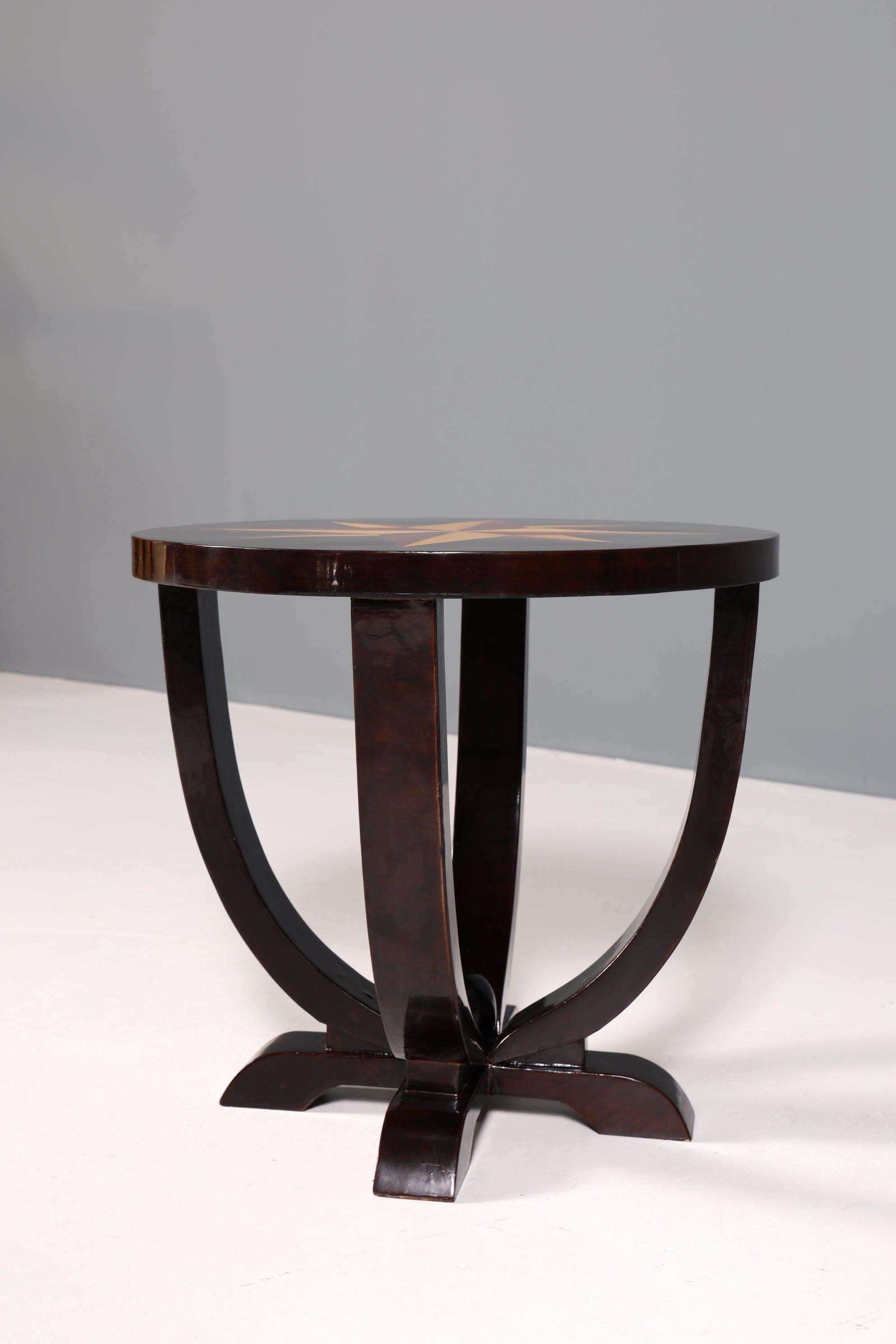 Stilvoller Art Deco Design Tisch Luxus Couchtisch Beistelltisch Stern Ablagetisch