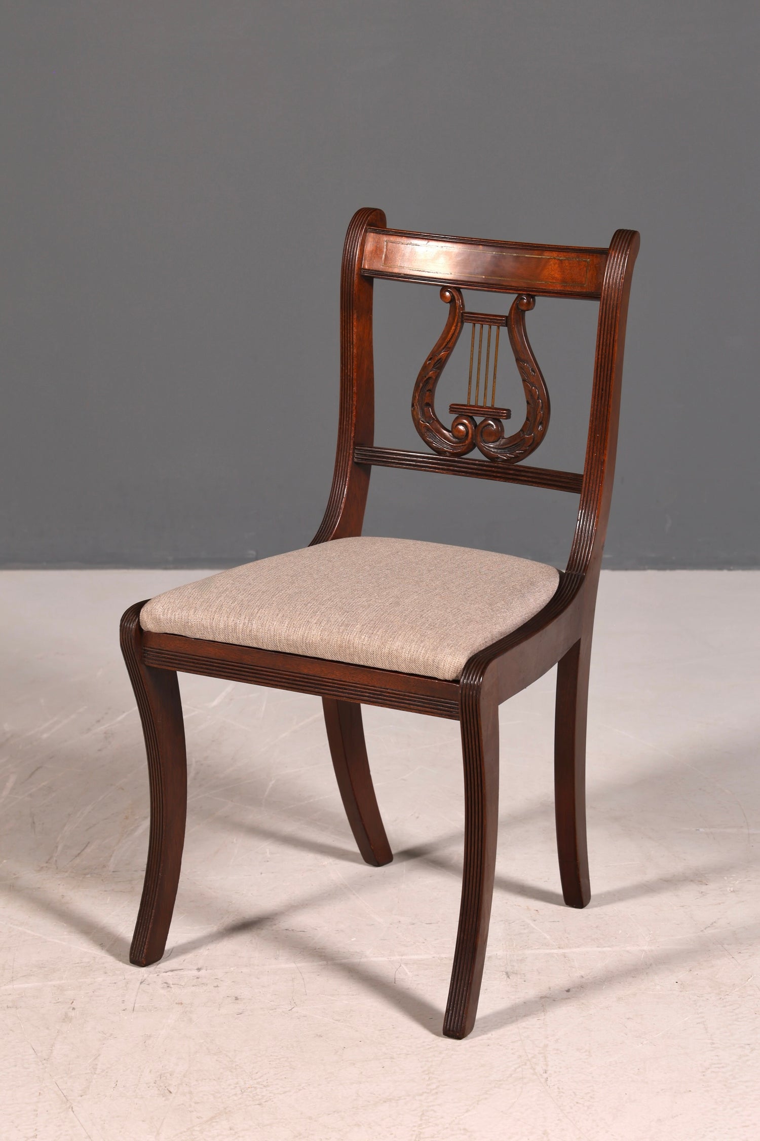 G211 Finish cm 6x Edle Englische Stühle Englisch Dining Chairs Antik 60er Jahre Regency Küchenstühle Stuhlset (Kopie 2)