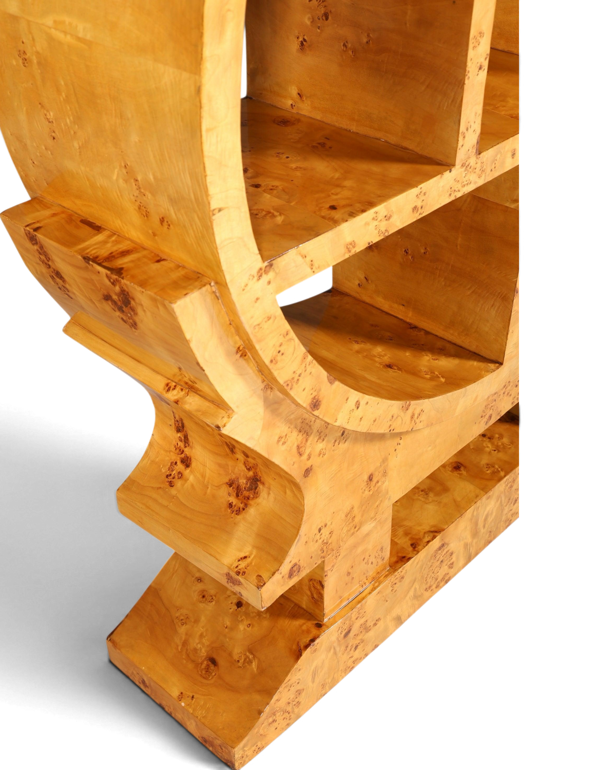 Aussergewöhnliches Art Deco Stil Bücherregal Birke Luxus Regal Bookshelf