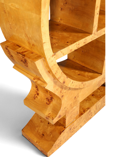 Aussergewöhnliches Art Deco Stil Bücherregal Birke Luxus Regal Bookshelf