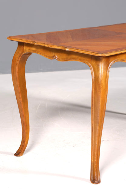 Magnifique table basse Chippendale, en bois véritable, style baroque.