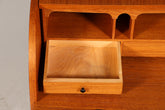 Wunderschöner Mid Century Rollladen Sekretär Danish Design echt Holz Schreibkommode 60er Jahre