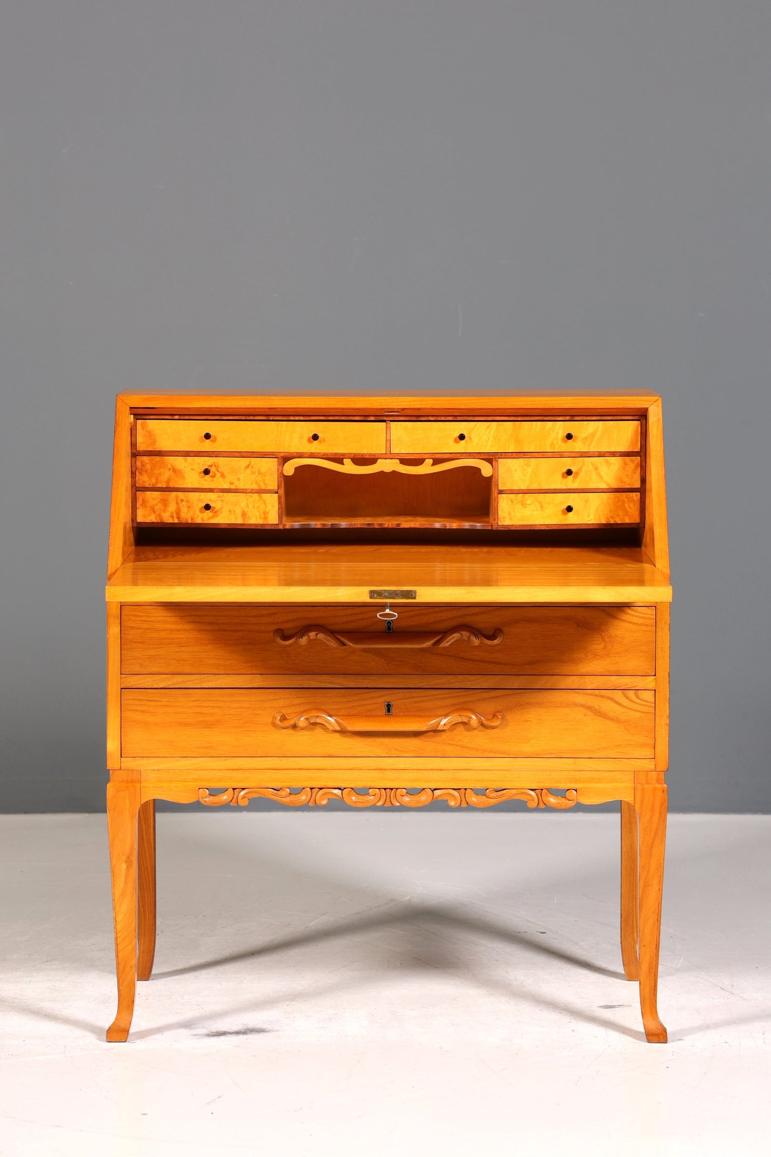 Wunderschöner Sekretär um 1930 Büro Kommode Schreibkommode Kirschholz Schreibtisch