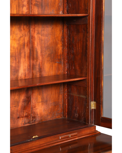 G224 Finish Wunderschöner Englischer Sekretär Büro Aufsatzsekretär Antik 60S Vitrinen Schrank UK (Kopie)
