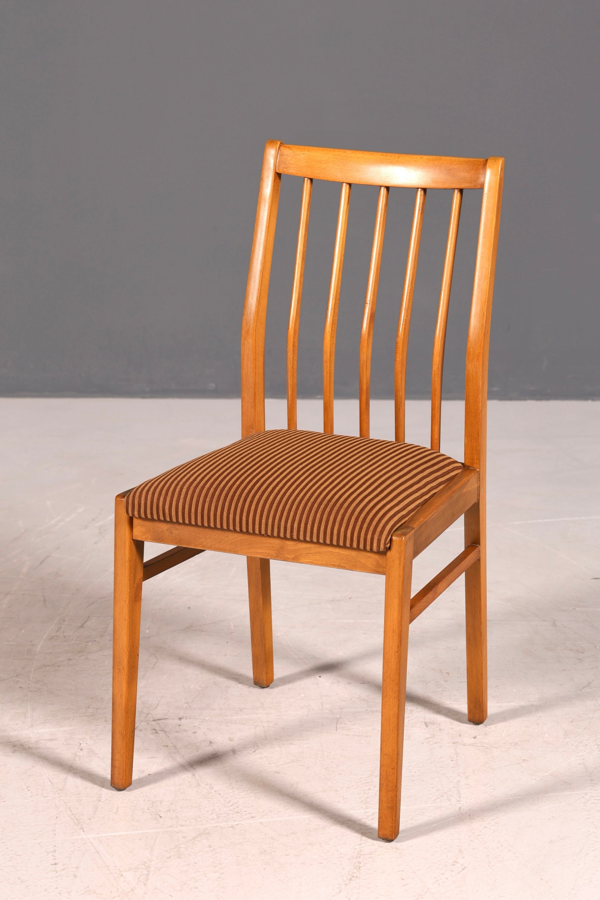 G228 Finish 6x Schlichte Mid Century Stühle Retro Stuhlset Danish Design Küchenstühle Esszimmer Stühle (Kopie)