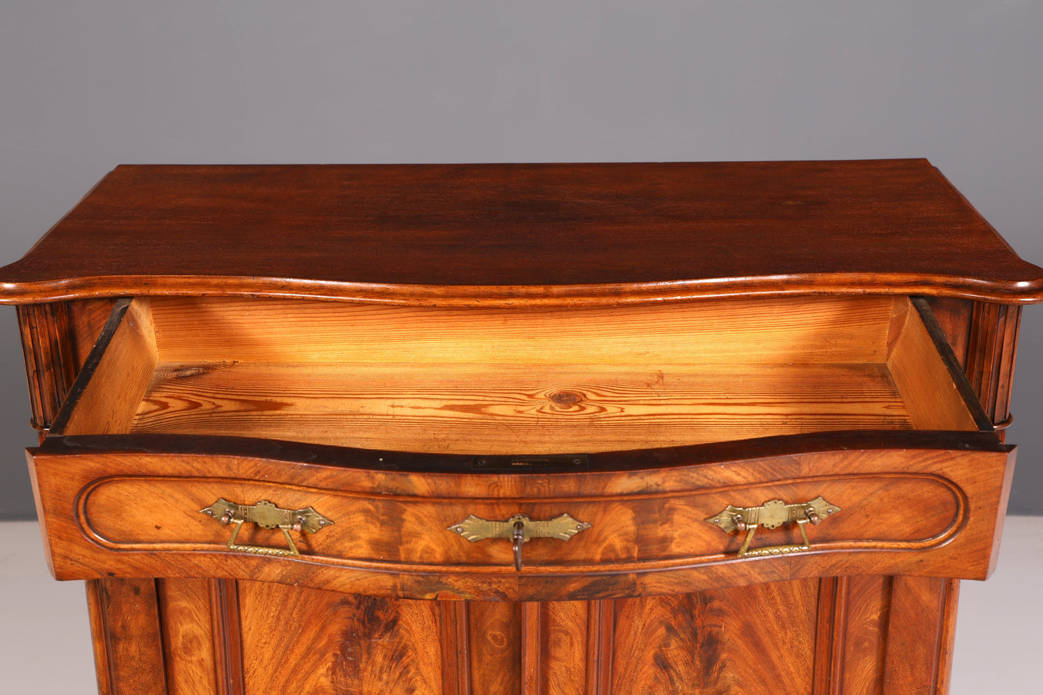 Wunderschöner Louis Philippe Schrank Gründerzeit Vertiko Highboard Antik um 1880