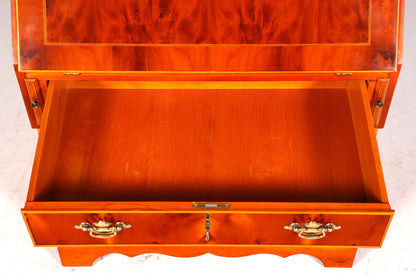 Bureau secrétaire anglais élégant, bureau de bureau, bois d&