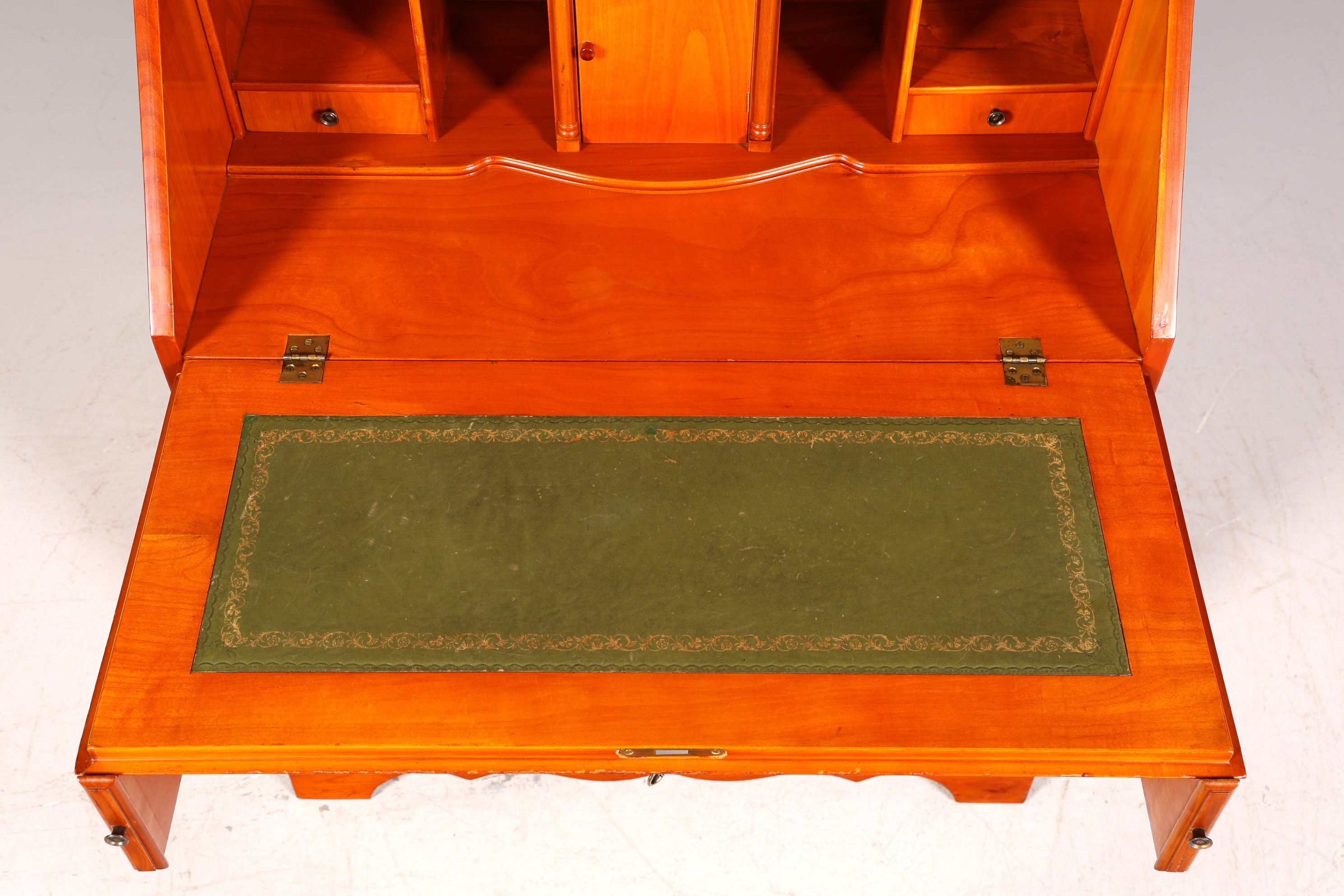 Bureau secrétaire anglais élégant, bureau de bureau, bois d&