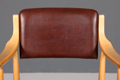 Chaise élégante du milieu du siècle, chaise de secrétaire rétro, chaise de cuisine design danois, chaise de salle à manger