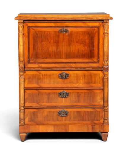 Stilvoller Gründerzeit Sekretär Vertiko Highboard Louis Philippe Kommode Sekretär Schrank um 1880