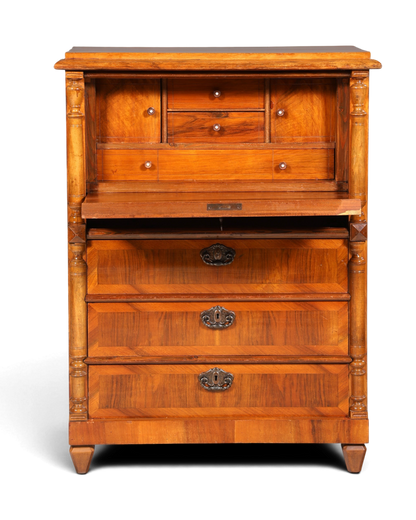 Stilvoller Gründerzeit Sekretär Vertiko Highboard Louis Philippe Kommode Sekretär Schrank um 1880