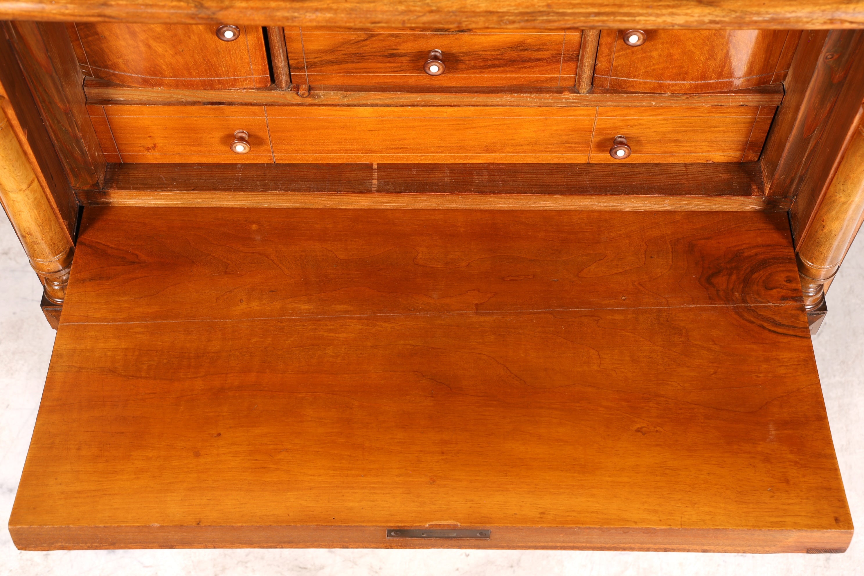 Stilvoller Gründerzeit Sekretär Vertiko Highboard Louis Philippe Kommode Sekretär Schrank um 1880