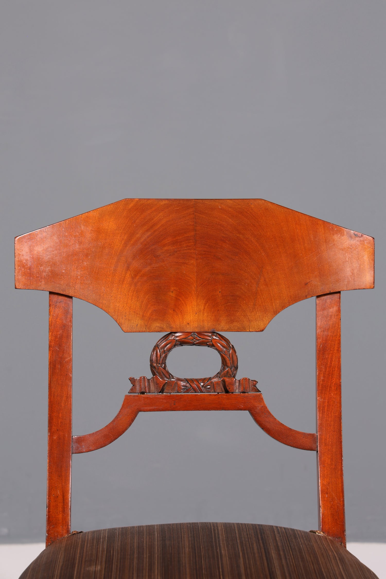 Chaise Biedermeier onirique, chaise de cuisine ancienne, chaise secrétaire en bois véritable, chaise de salle à manger, 1 sur 2