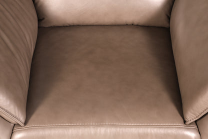 Wunderschöner Moderner Ledersessel Taupe Echt Leder Relaxsessel Loungesessel Polstersessel Armlehnsessel Vintage